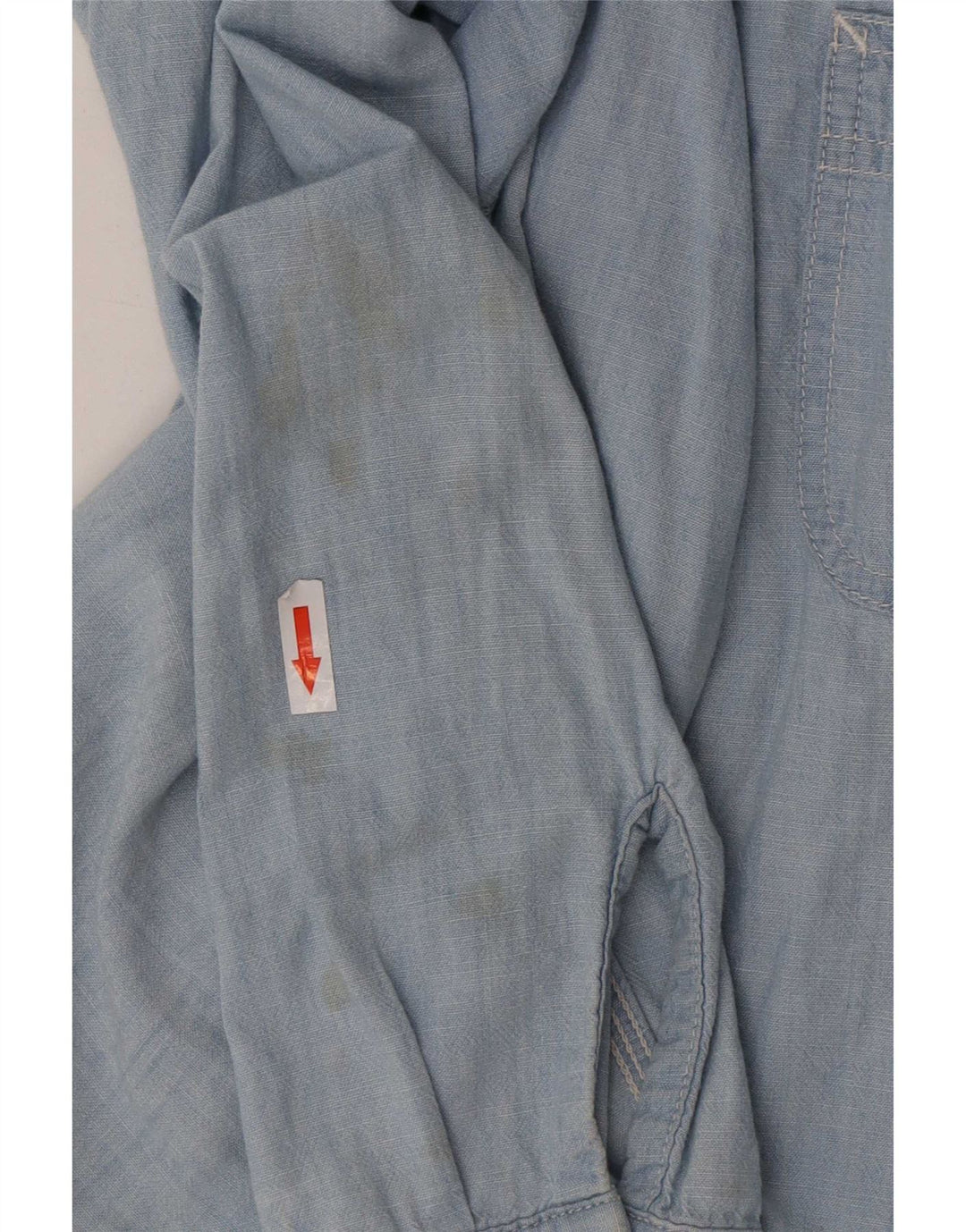 Carhartt Mens Regular Fit Shirt Medium Blue Cotton