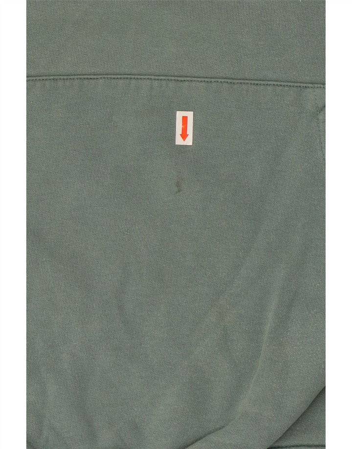 DIESEL Mens Graphic Hoodie Jumper 2XL Green Cotton