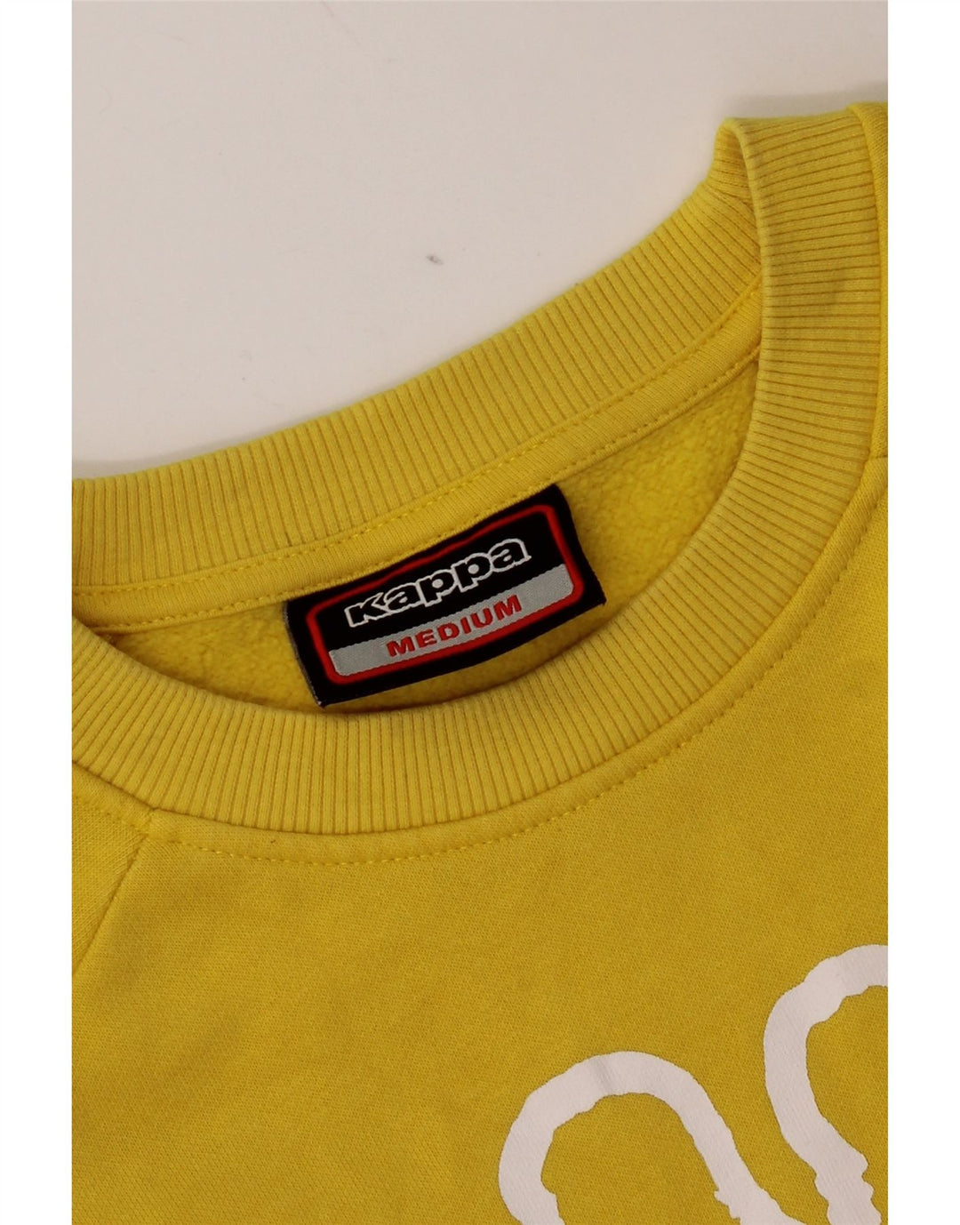 Kappa Mens Graphic Sweatshirt Jumper Medium Yellow