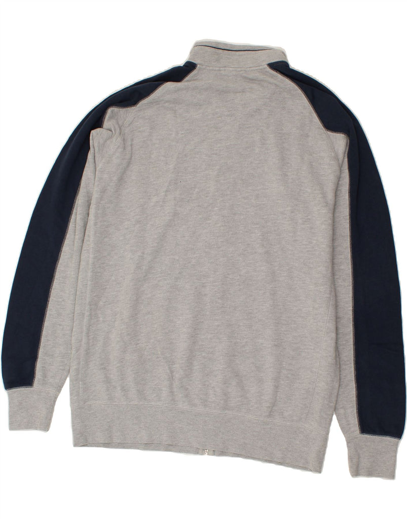 REEBOK Mens Tracksuit Top Jacket 2XL Grey Colourblock Cotton | Vintage Reebok | Thrift | Second-Hand Reebok | Used Clothing | Messina Hembry 