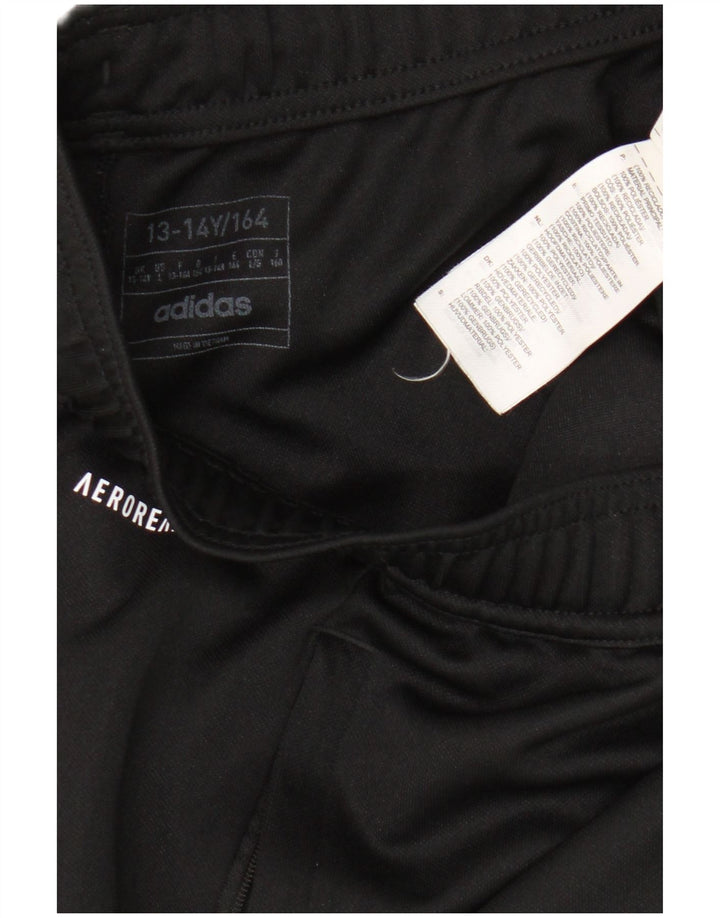 Adidas Boys Aeroready Tracksuit Trousers 13-14 Years  Black Polyester