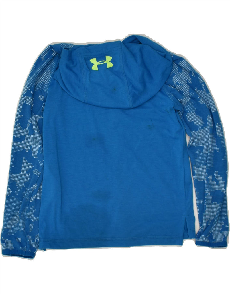 UNDER ARMOUR Boys Zip Hoodie Sweater 6-7 Years XS Blue Polyester | Vintage Under Armour | Thrift | Second-Hand Under Armour | Used Clothing | Messina Hembry 