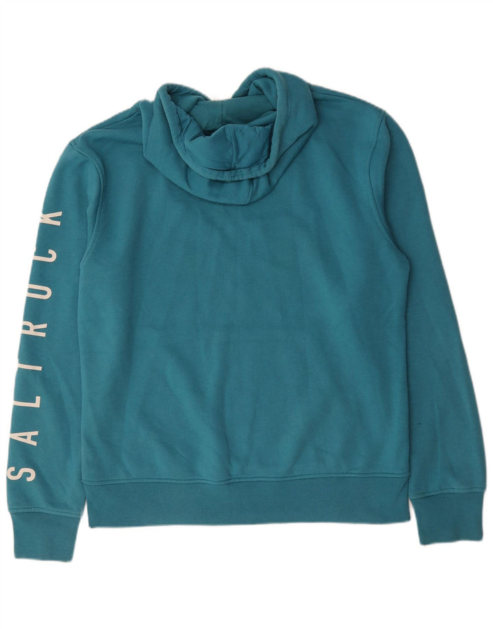 Saltrock Mens Graphic Hoodie Jumper Large Blue Cotton