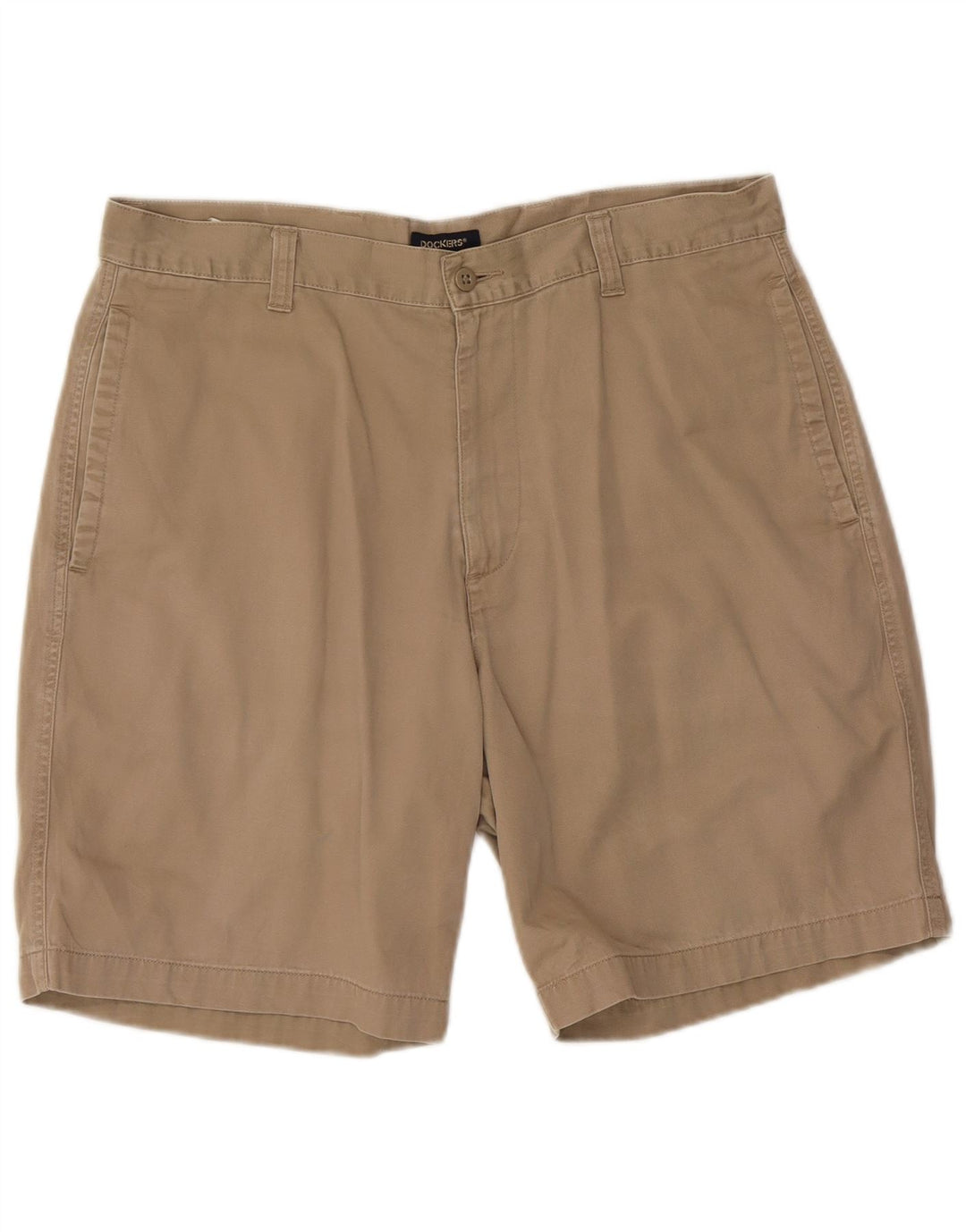 Dockers Mens Khakis Chino Shorts W36 Large Beige Cotton