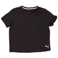 PUMA Womens Crop T-Shirt Top UK 14 Medium Black