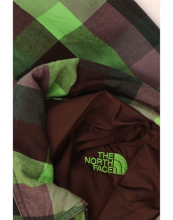 The North Face Mens Bomber Jacket UK 38 Medium Green Check