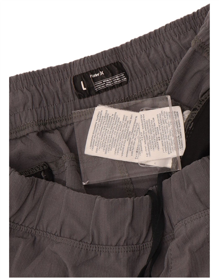 HURLEY Mens Sport Shorts Large  Grey Polyester