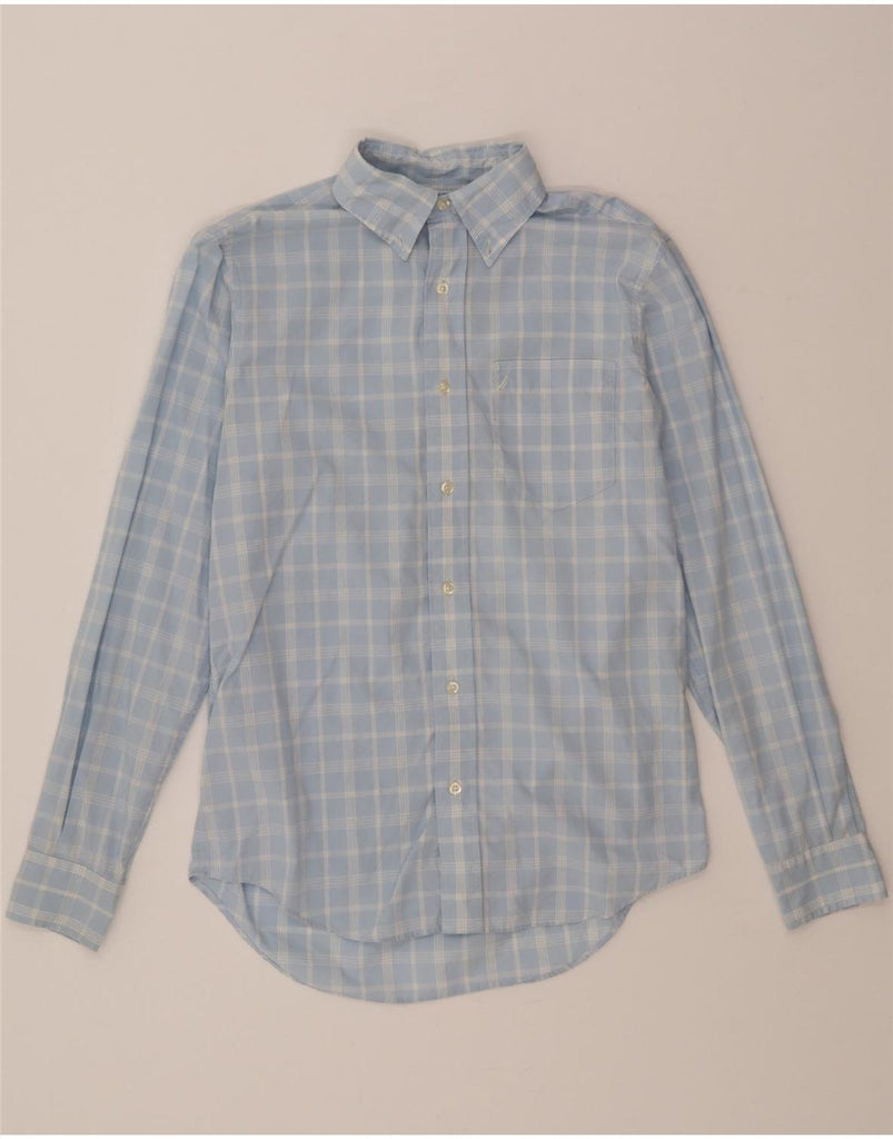 NAUTICA Mens Shirt Small Blue Check Cotton Vintage Nautica and Second-Hand Nautica from Messina Hembry 