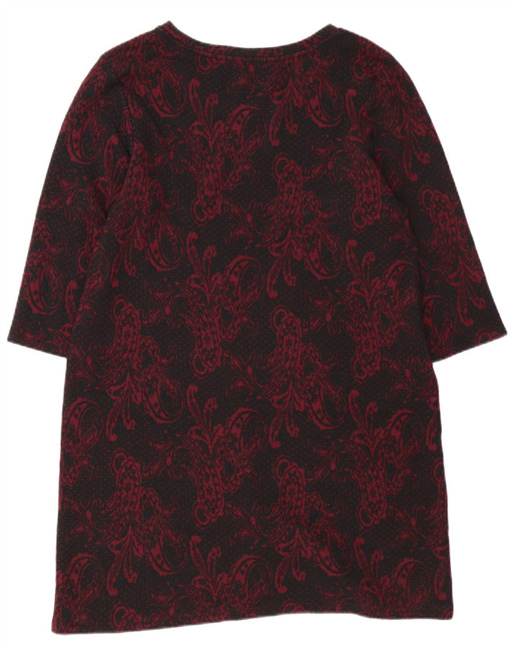 Marks & Spencer Womens Indigo Shift Dress UK 16 Large Black Paisley