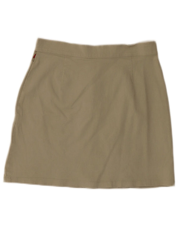 NAF NAF Womens Mini Skirt EU 40 Medium W28 Khaki Cotton
