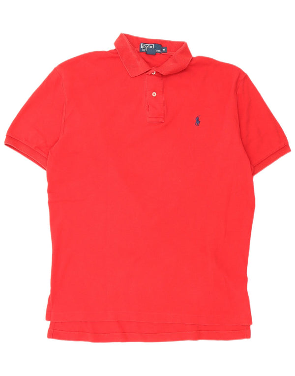 Polo Ralph Lauren Mens Polo Shirt Medium Red Cotton