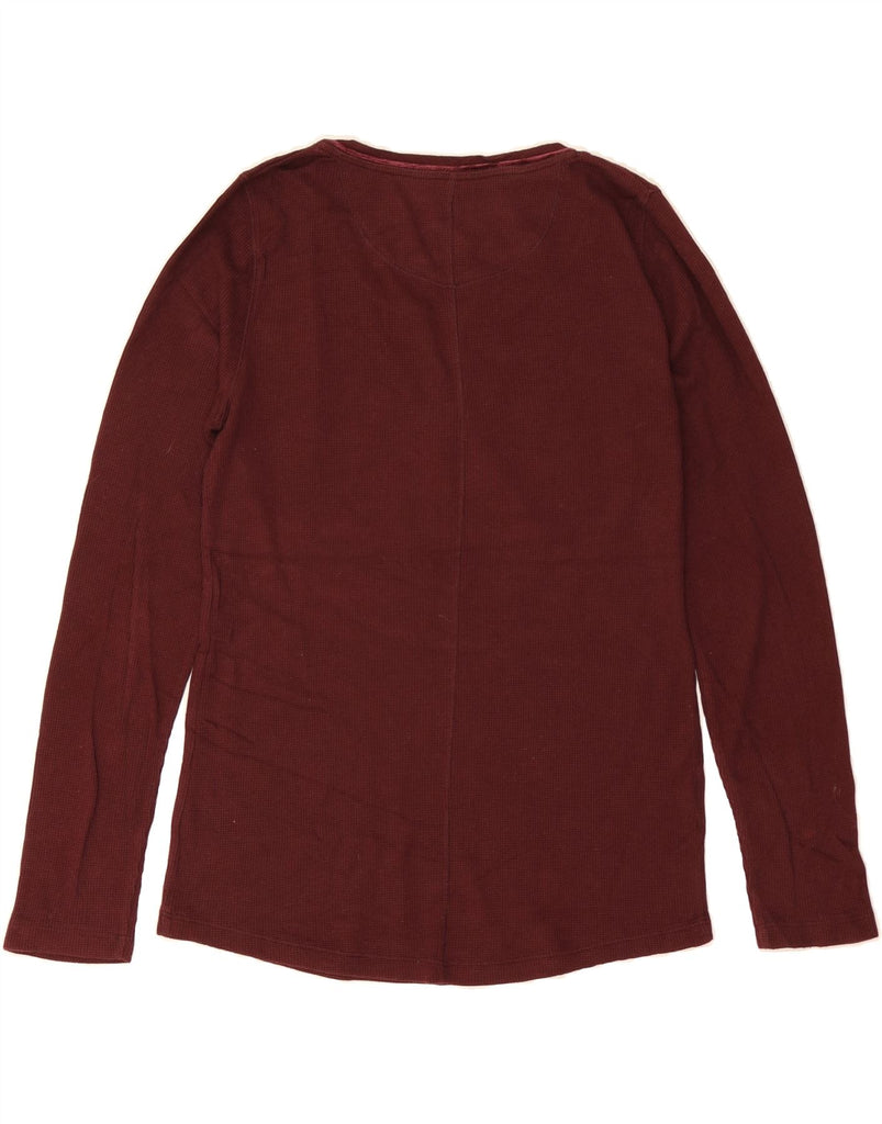 EDDIE BAUER Womens Top Long Sleeve UK 12 Medium Burgundy Paisley Vintage Eddie Bauer and Second-Hand Eddie Bauer from Messina Hembry 