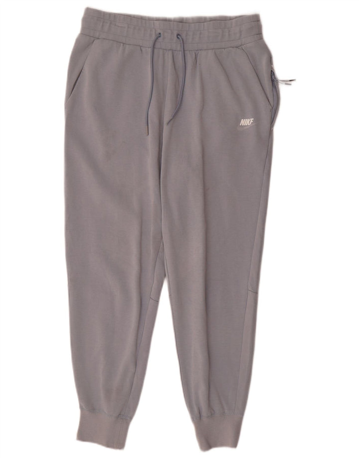 NIKE Mens Tracksuit Trousers Joggers Medium Grey Cotton