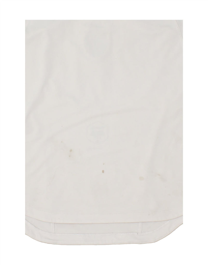 ASICS Womens Vest Top UK 14 Large White | Vintage Asics | Thrift | Second-Hand Asics | Used Clothing | Messina Hembry 