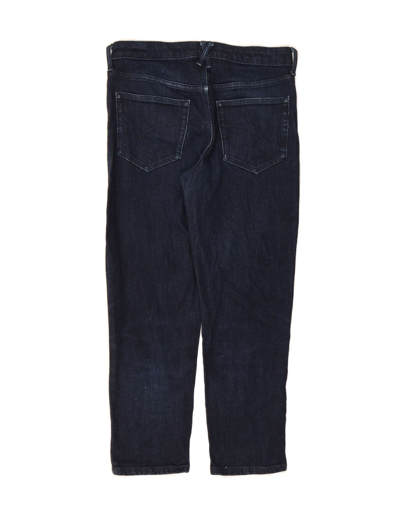 WHITE STUFF Womens Straight Cropped Jeans UK 10 Small W28 L24 Navy Blue Vintage White Stuff and Second-Hand White Stuff from Messina Hembry 