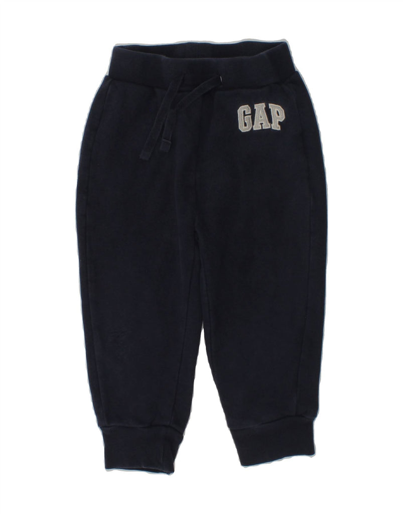 GAP Baby Boys Graphic Joggers Tracksuit Trousers 18-24 Months Navy Blue | Vintage Gap | Thrift | Second-Hand Gap | Used Clothing | Messina Hembry 