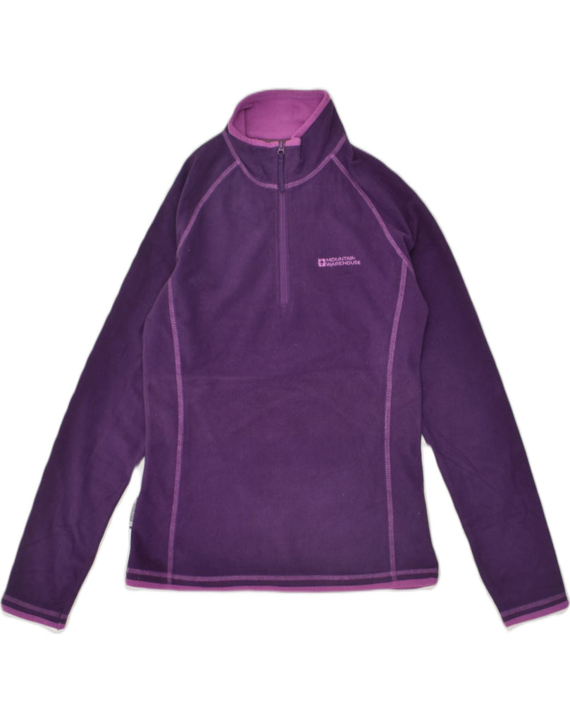 MOUNTAIN WAREHOUSE Womens Zip Neck Fleece Jumper UK 10 Small  Purple | Vintage Mountain Warehouse | Thrift | Second-Hand Mountain Warehouse | Used Clothing | Messina Hembry 