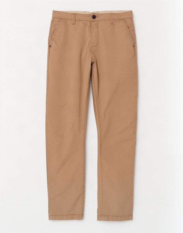 Zara Mens Slim Chino Trousers EU 44 Large W34 L32 Beige
