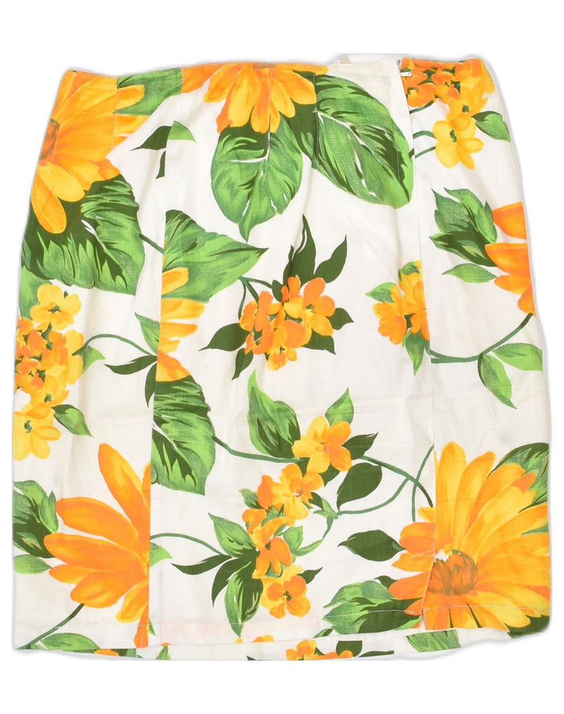 PENNY BLACK Womens Pencil Skirt W30 Medium White Floral | Vintage | Thrift | Second-Hand | Used Clothing | Messina Hembry 