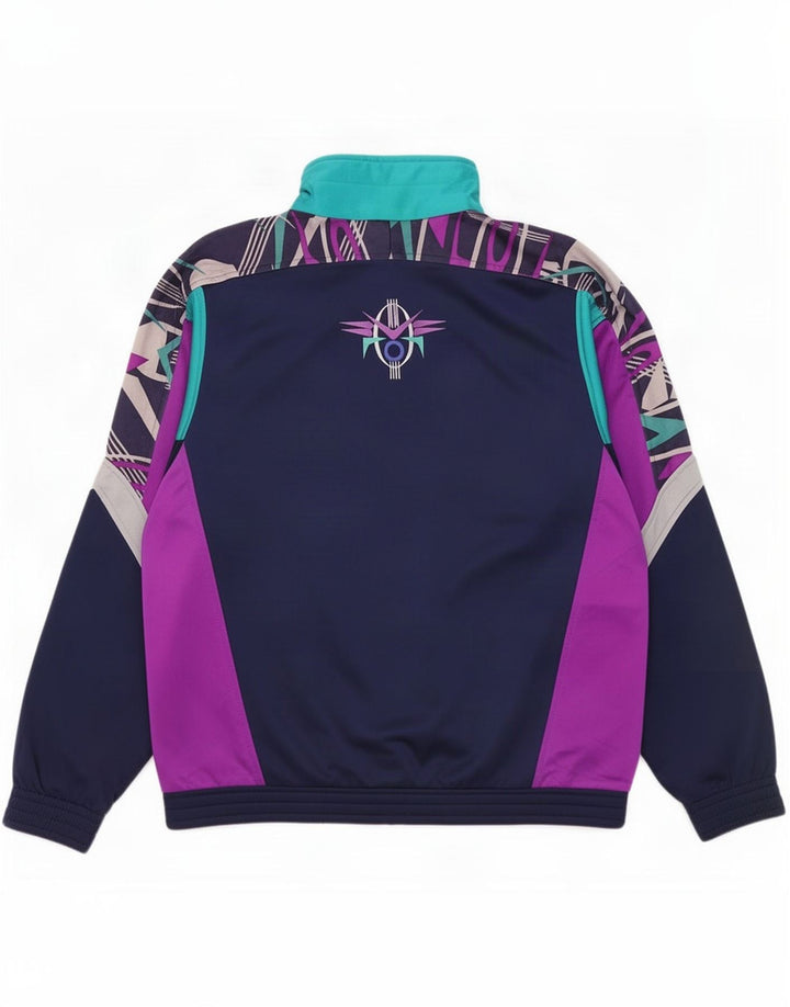 Lotto Mens Graphic Tracksuit Top Jacket Large Multicoloured Geometric