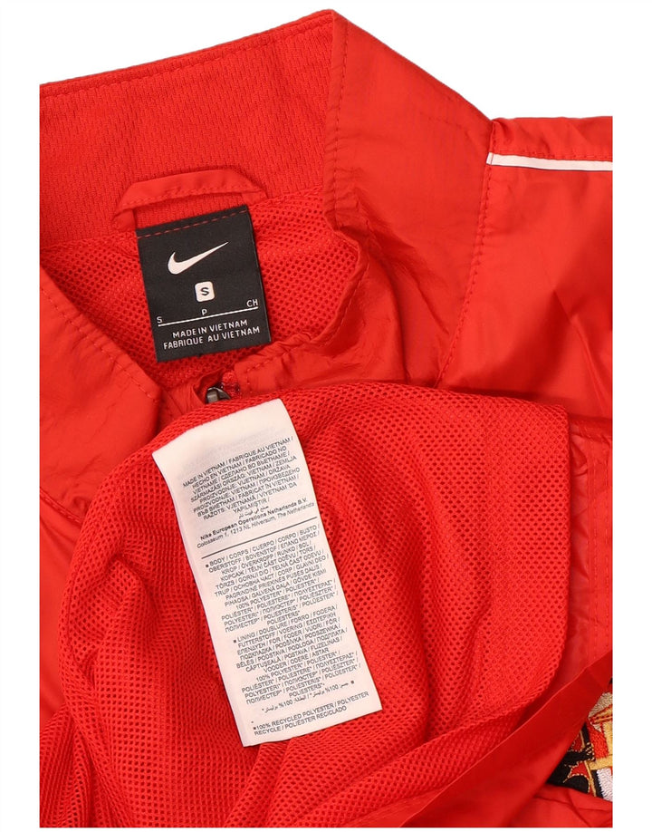 Nike Mens Sunderland A.F.C. Graphic Rain Jacket UK 36 Small Red Polyester