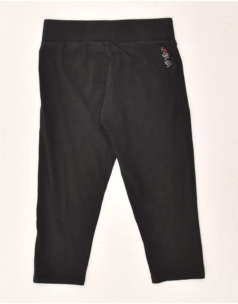 FILA Womens Capri Leggings UK 8 Small Black Cotton | Vintage Fila | Thrift | Second-Hand Fila | Used Clothing | Messina Hembry 