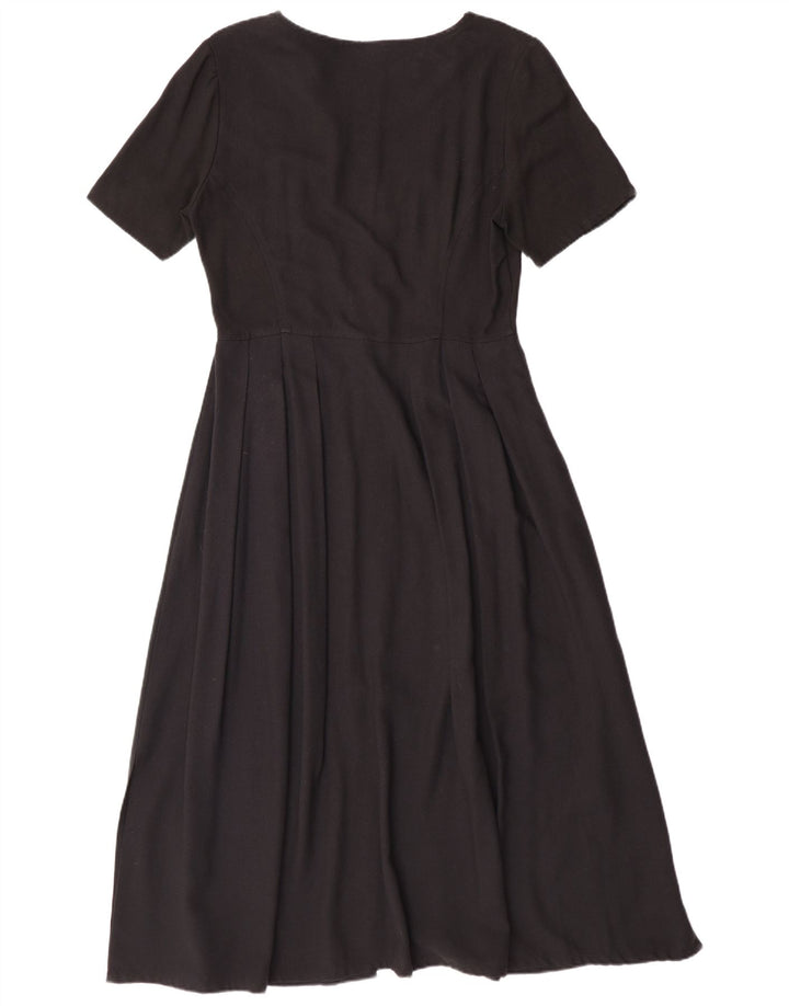 TREND Womens Maxi Dress UK 10 Small Black Viscose