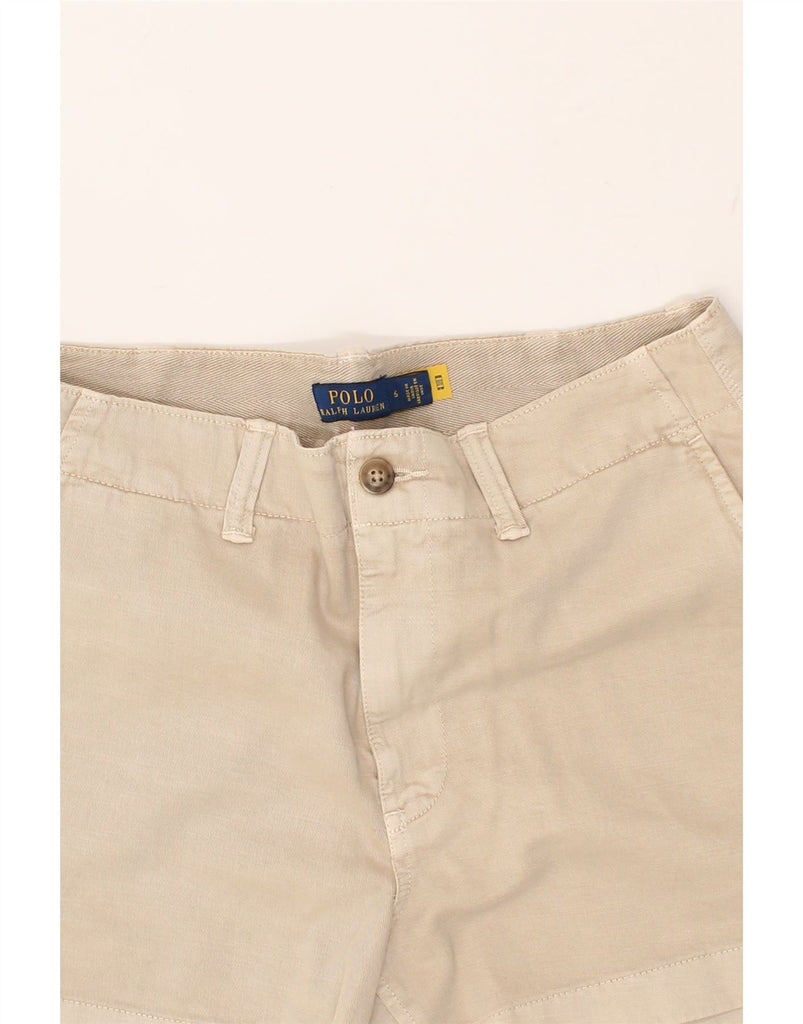 POLO RALPH LAUREN Womens Chino Shorts US 6 Medium W32 Beige Cotton | Vintage Polo Ralph Lauren | Thrift | Second-Hand Polo Ralph Lauren | Used Clothing | Messina Hembry 