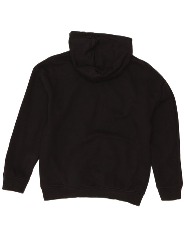 PUMA Girls Graphic Hoodie Jumper 13-14 Years Black Cotton