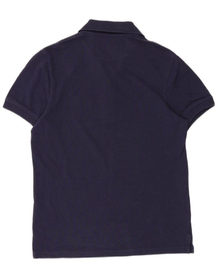 Lyle & Scott Mens Polo Shirt Small Navy Blue Cotton