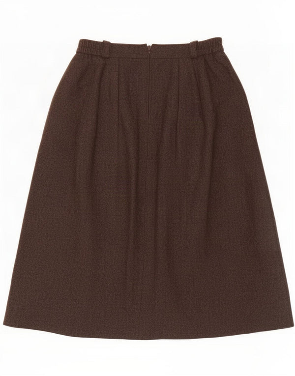 Yessica Womens High Waist A-Line Skirt EU 42 Large W30 Brown Colourblock