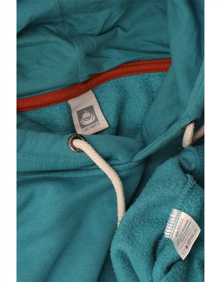 Saltrock Mens Graphic Hoodie Jumper Large Blue Cotton