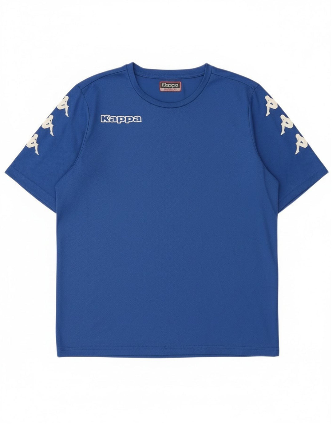 Kappa Mens Graphic T-Shirt Top Medium Blue Polyester