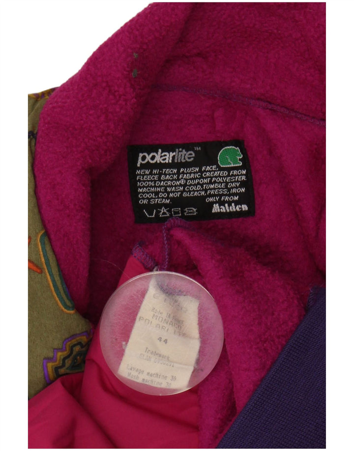 EIDER Womens Polarlite Fleece Gilet EU 44 XL Pink Colourblock Polyester