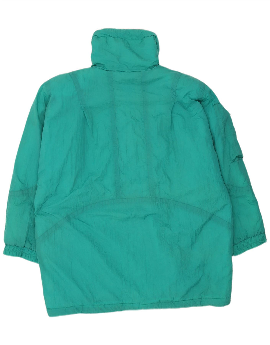 Vintage Womens Oversized Padded Coat EU 46 XL Green Nylon