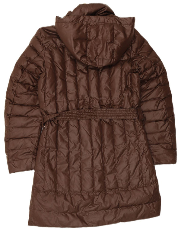 Think Pink Womens Hooded Padded Coat UK 10 Small Brown
