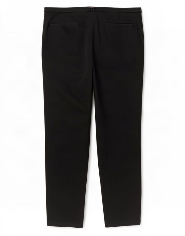 Laura Ashley Womens Straight Casual Trousers UK 18 XL W38 L28 Black Cotton