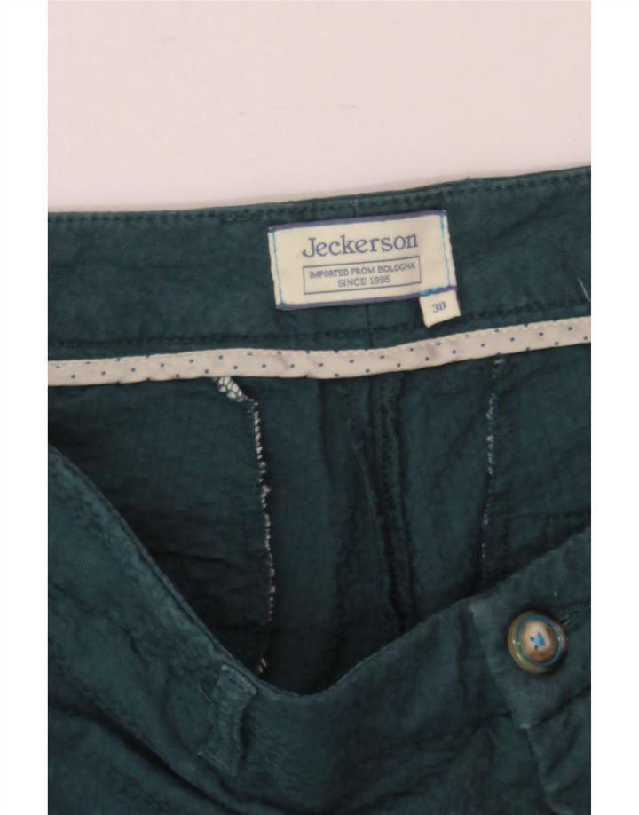 JECKERSON Womens Slim Chino Trousers W30 L28 Green Cotton Vintage Jeckerson and Second-Hand Jeckerson from Messina Hembry 