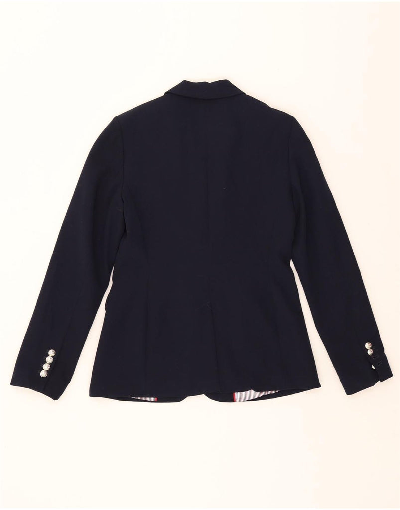 TOMMY HILFIGER Womens 1 Button Blazer Jacket US 6 Medium Navy Blue Vintage Tommy Hilfiger and Second-Hand Tommy Hilfiger from Messina Hembry 