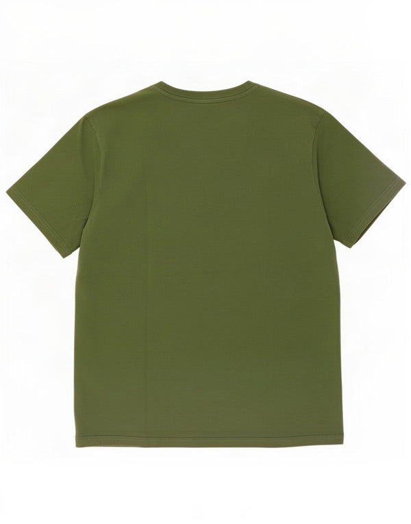 Bear Womens Graphic T-Shirt Top UK 16 Large Green Cotton