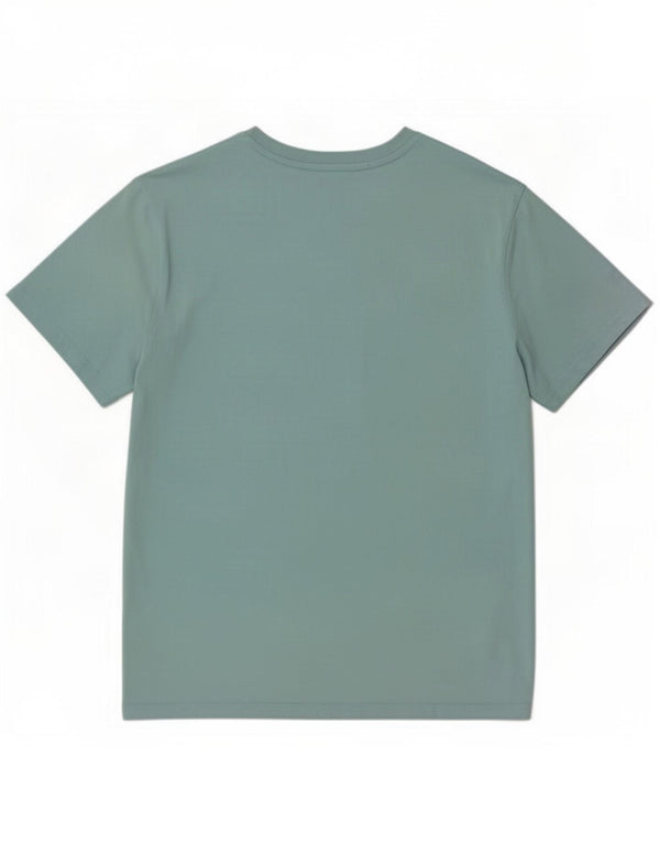 Champion Mens T-Shirt Top Medium Blue Colourblock Cotton