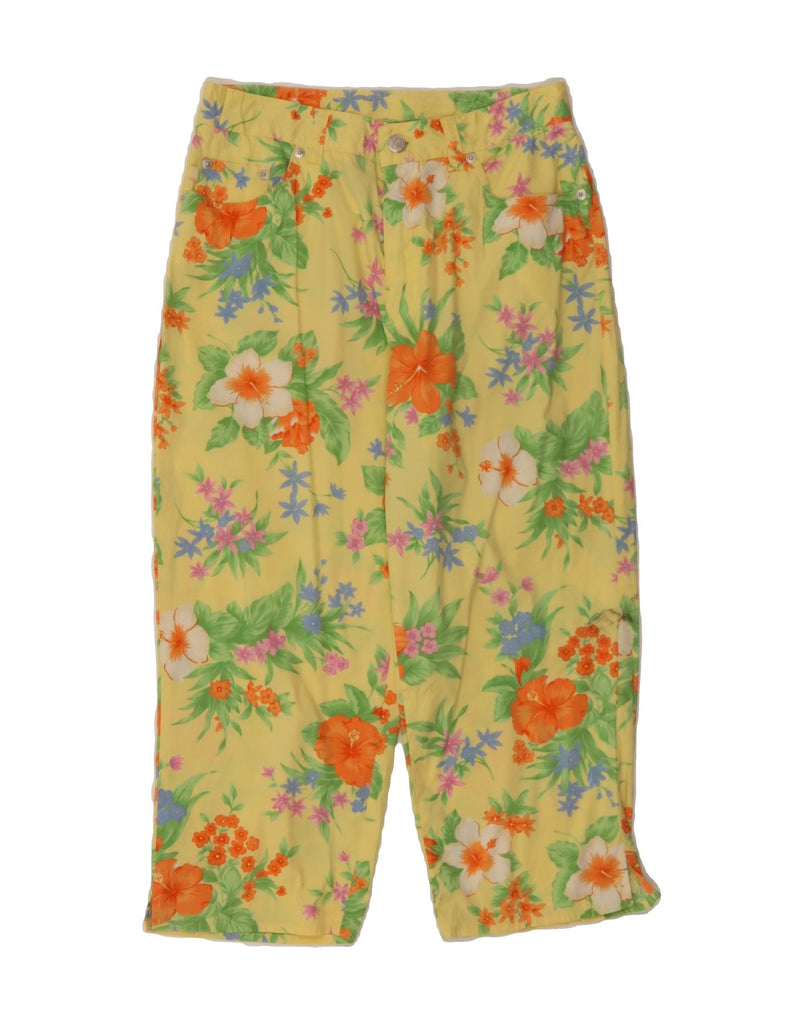 RALPH LAUREN Womens Petite Capri Trousers US 8 Medium W28 L20 Yellow Vintage Ralph Lauren and Second-Hand Ralph Lauren from Messina Hembry 