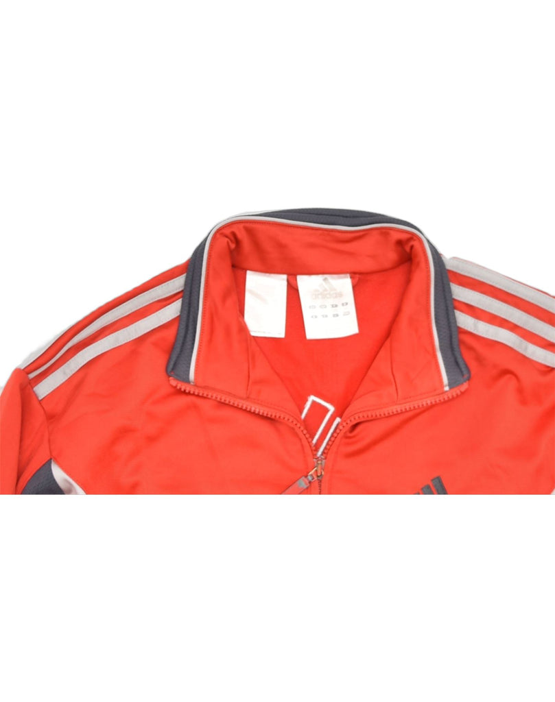 ADIDAS Boys Graphic Tracksuit Top Jacket 13-14 Years Red Colourblock | Vintage | Thrift | Second-Hand | Used Clothing | Messina Hembry 