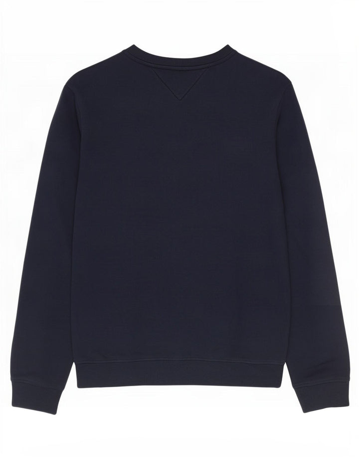Tommy Hilfiger Mens Graphic Sweatshirt Jumper Large Navy Blue Cotton