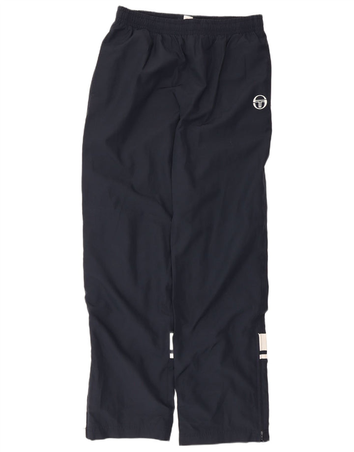 Sergio Tacchini Mens Tracksuit Trousers Medium Navy Blue Polyester