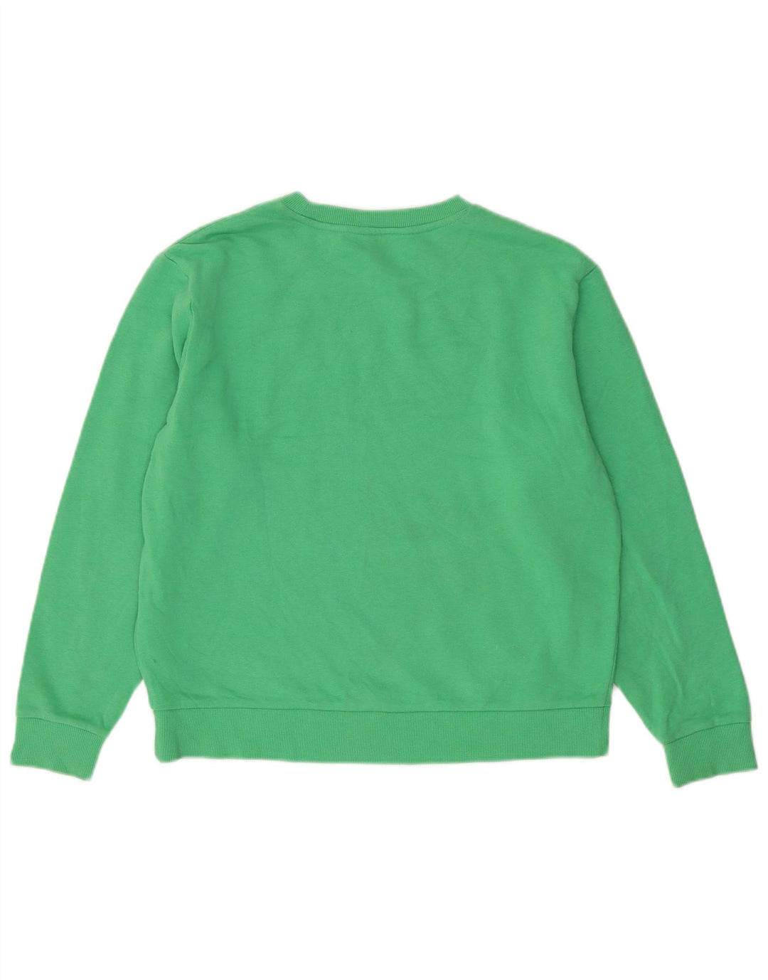 Marks & Spencer Womens Oversized Sweatshirt Jumper UK 10 Small Green Cotton