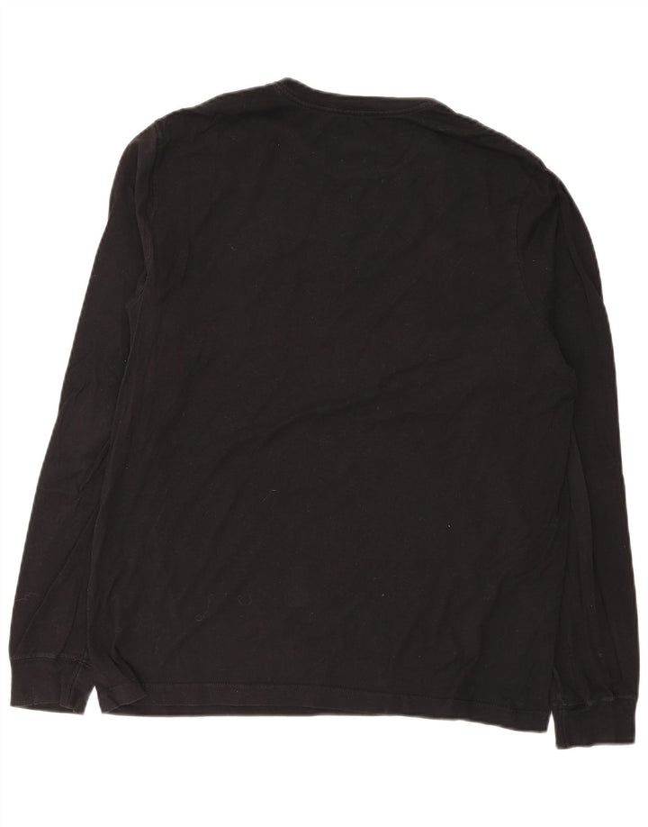 Nike Mens Top Long Sleeve Medium Black Cotton