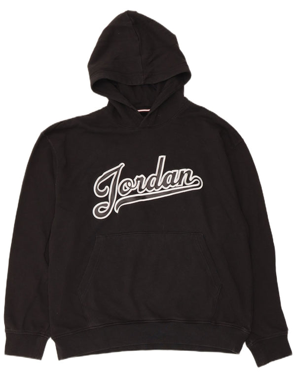 Jordan Mens Graphic Hoodie Jumper Large Black Cotton