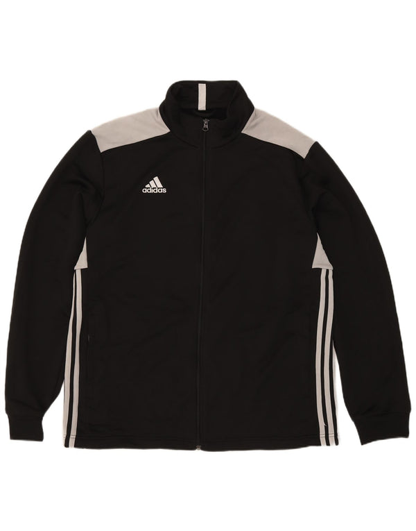 Adidas Mens Tracksuit Top Jacket XL Black Colourblock Polyester