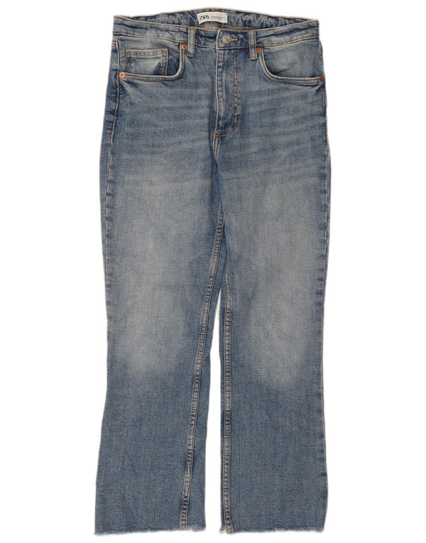 Zara Womens Straight Jeans EU 38 Small W28 L25 Blue